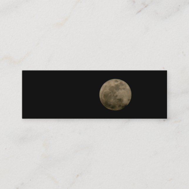 Mini tarjeta de visita de la señal de la Luna (Anverso)