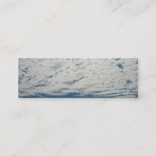 Mini tarjeta de visita de la señal de las nubes