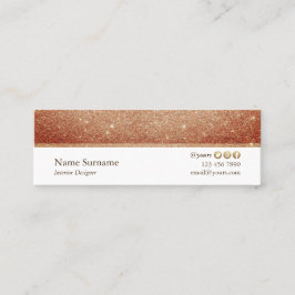 Mini tarjeta de visita del diseñador minimalista