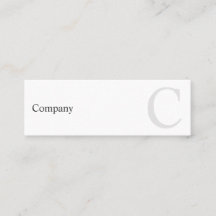 Mini tarjeta de visita del error tipográfico