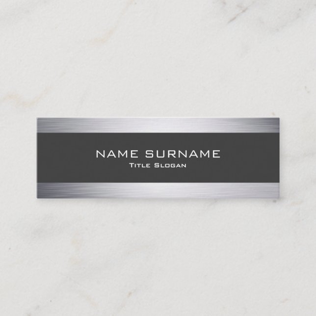 Mini tarjeta de visita del estilo moderno de la (Anverso)