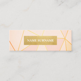 Mini tarjeta de visita del modelo del oro