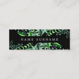 Mini tarjeta de visita del negro botánico de la