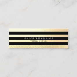 Mini tarjeta de visita del oro mínimo profesional