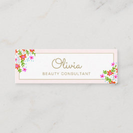 Mini tarjeta de visita floral