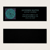 Mini tarjeta de visita LABYRINTH III - Negro