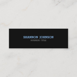 Mini tarjeta de visita limpia y simple estrecha