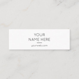 Mini tarjeta de visita moderna limpia simple