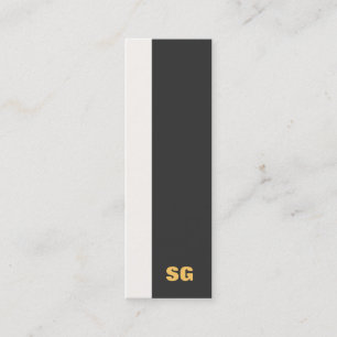 Mini tarjeta de visita Monogramada moderna