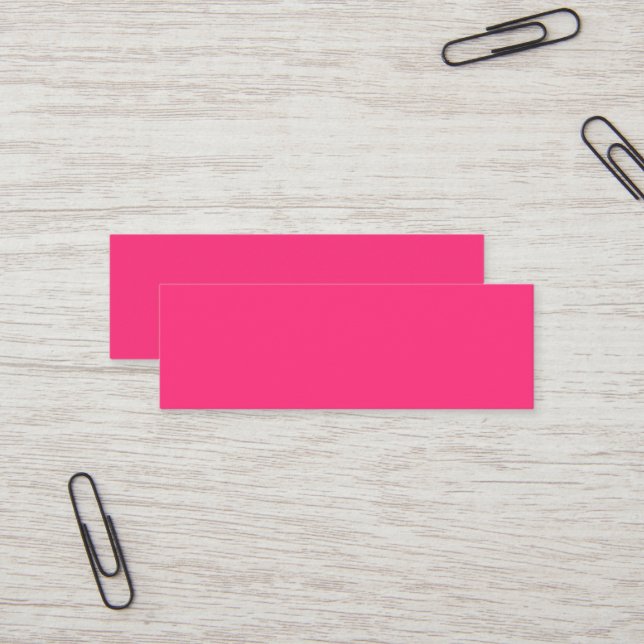 Mini tarjeta de visita Neon Pink (Anverso/Reverso In Situ)