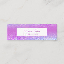 Mini tarjeta de visita púrpura de lujo de moda