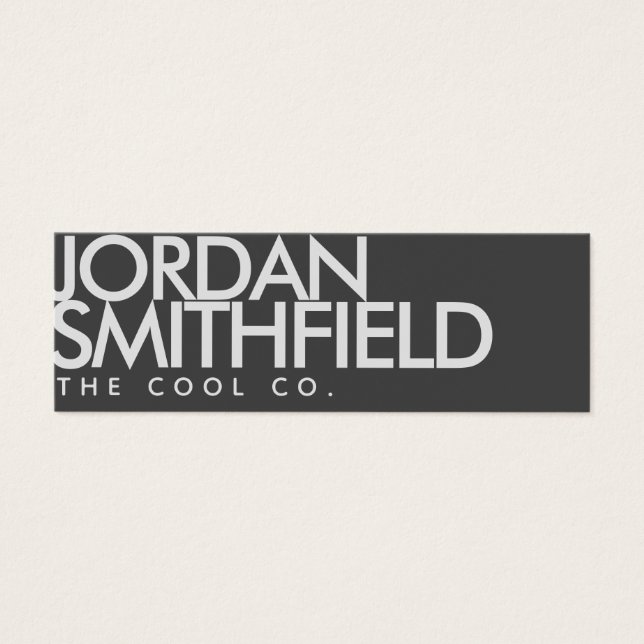 Mini tarjeta de visita simple (Frente)