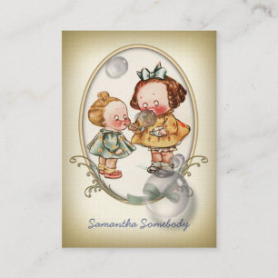 Mini tarjeta del perfil de la postal de los niños