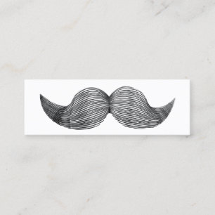 Mini tarjeta del perfil del bigote llano simple