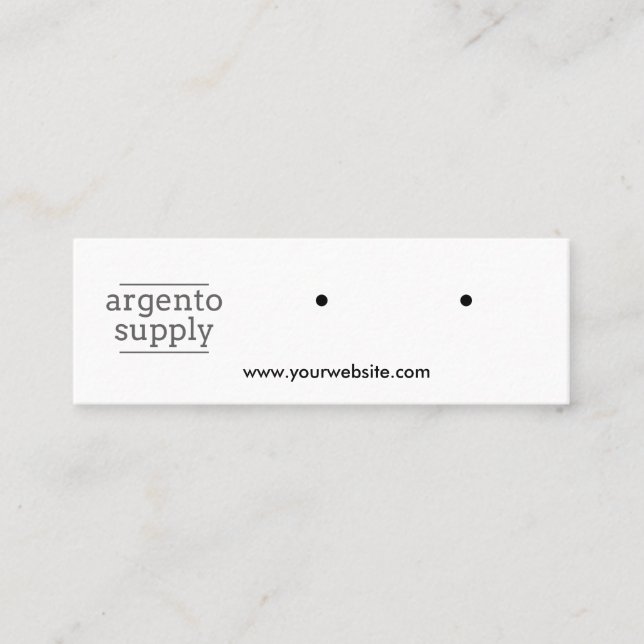 Mini tarjeta horizontal de anclaje (Anverso)