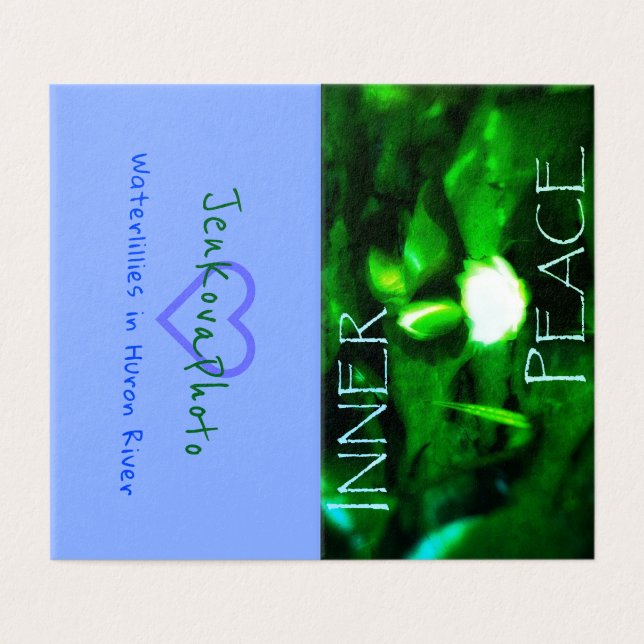 MINI TARJETAS 2x3.5 de la PAZ INTERNA horizontales (Exterior desplegado)