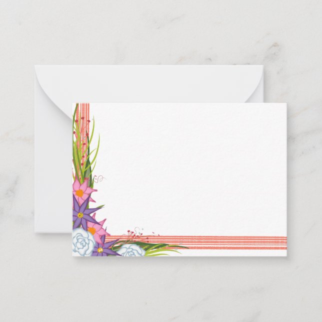 Mini tarjetas Coral Crush (Anverso)