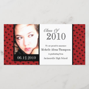 Mini tarjetas de fotos de Invitación de graduación