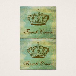 Mini tarjetas de la corona francesa o etiquetas de
