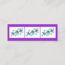 Mini tarjetas de marcadores, miniaturas de las flo