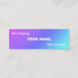 Mini tarjetas de presentación de degradados de col