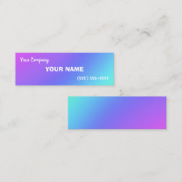 Mini tarjetas de presentación de degradados de col