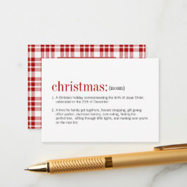 Mini tarjetas de vacaciones de definición de navid