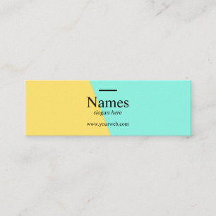 Mini tarjetas de visita del error tipográfico