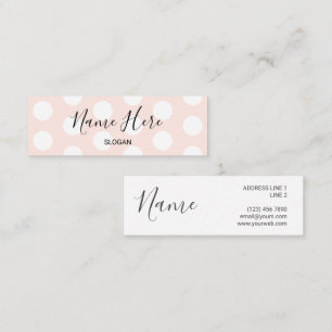 Mini tarjetas de visita del lunar moderno elegante