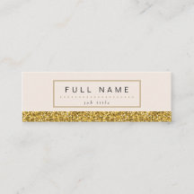 Mini tarjetas de visita del purpurina elegante del