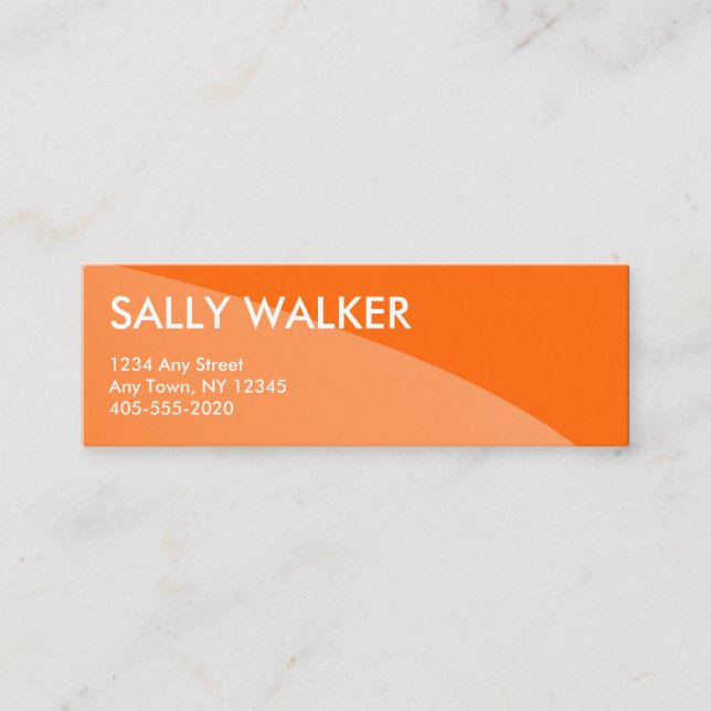 Mini tarjetas de visita modernas profesionales (Anverso)