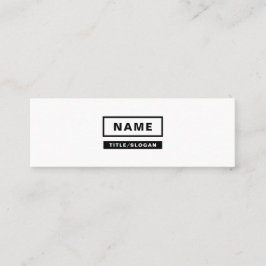 Mini tarjetas de visita monocromáticas simples