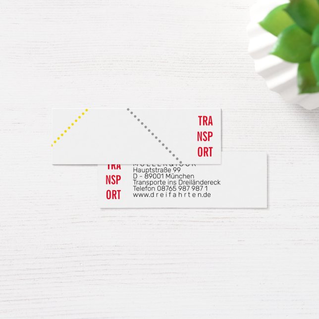 Mini tarjetas de visita para mensajeros  (Escritorio)