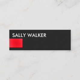 Mini tarjetas de visita rojas modernas