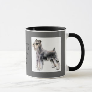 Mini taza chistosa del amante del Schnauzer y del