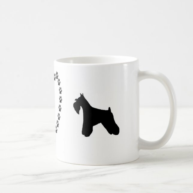 Mini taza de café del amor del Schnauzer (Derecha)