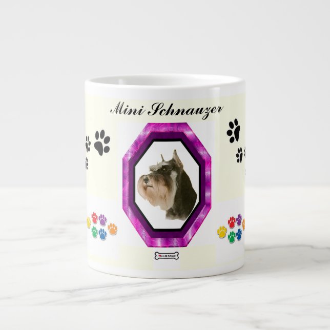 Mini taza enorme del Schnauzer (Frente)