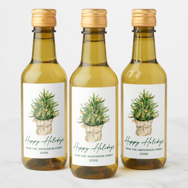 Mini vacaciones de tinta de caligrafía de árbol de (Botellas)