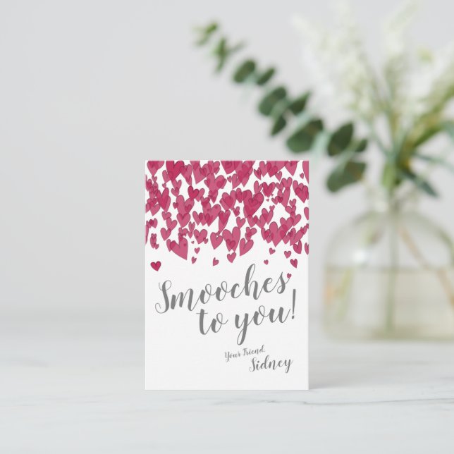Mini Valentine | ¡Fumas para ti! Tarjeta pequeña (Anverso de pie)