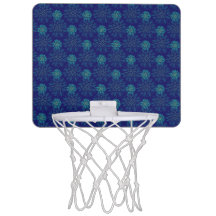 Patrón floral Mini Hoop de baloncesto