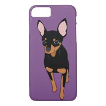 Miniatura Pinscher Min Pin Apple iPhone 8/7 Funda