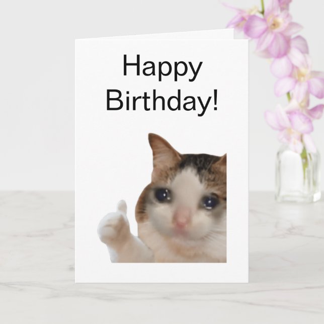 Miniaturas de tarjetas dobladas arriba Meme de gat (Orquídea)