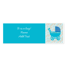 Minicard para el anuncio de nacimiento del bebé