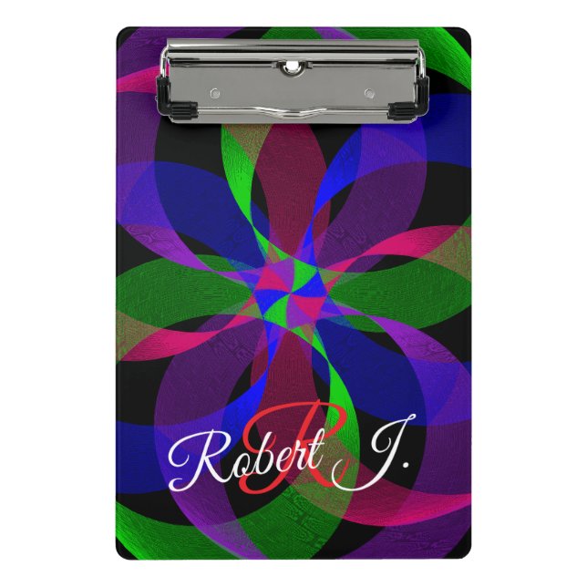 Minicarpeta De Pinza 3D 2D Hybrid Geometric Mini Clipboard (Anverso)