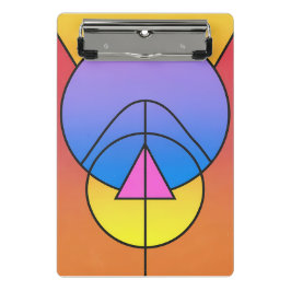 Minicarpeta De Pinza Abstract Geometric Circles Line Colorful Poster