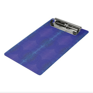 Minicarpeta De Pinza Aceptación   Medallones Blue Indigo Violet Boho
