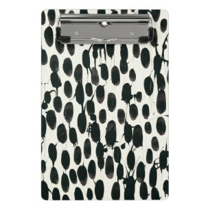 Minicarpeta De Pinza Acuarela negra invariable de I el  