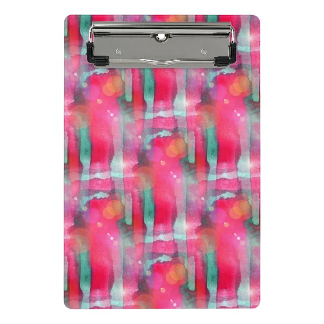 Minicarpeta De Pinza Acuarela pintada extracto del resplandor de Sun (Anverso)