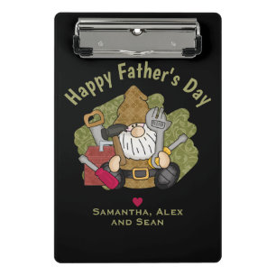 Minicarpeta De Pinza Adorable Handyman & Carpenter Garden Gnome