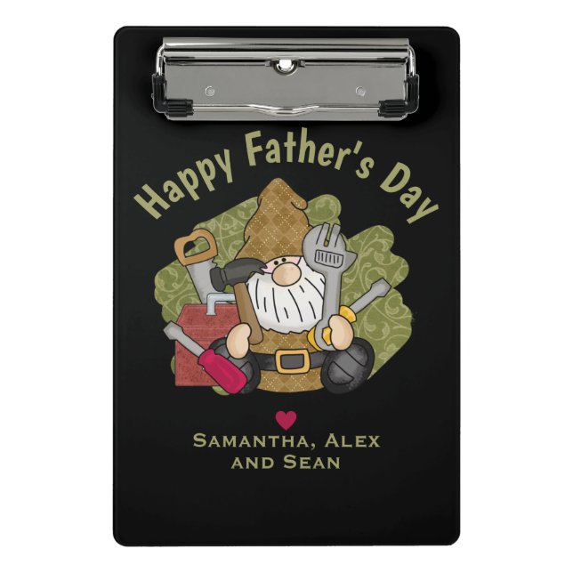 Minicarpeta De Pinza Adorable Handyman & Carpenter Garden Gnome (Anverso)